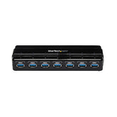 Hub Usb 3.0 De 7 Puertos - Concentrador Usb 3.0 De 7 Puertos - Hub De Escritorio Con Adaptador De Alimentación - Color Negro - Startech.Com Modelo St7300usb3b